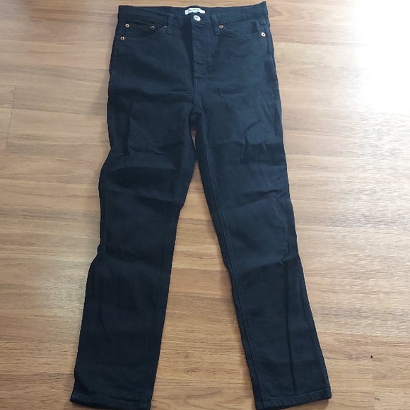 Re/Done Black Denim Jeans - Picture 1 of 3